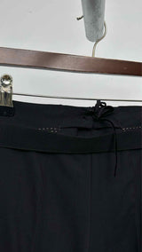 Marithé + François Girbaud Belted Side Pin-stripe Wide Pants