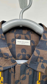 Dries Van Noten S/S Satin Geometric Shirt