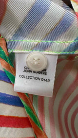 Christopher John Rogers S/S Rainbow Striped Shirt