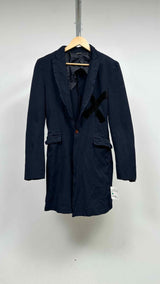 Comme Des Garcons Homme Plus X-patched Wrinkly Coat