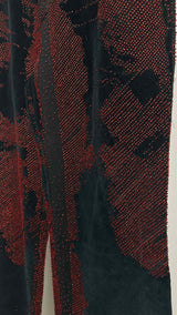 Jean Paul Gaultier "Vampire" Blood Drip Velvet Pants