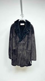 Saint Laurent Double-breasted Shearling Short Coat