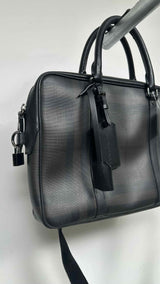 Burberry Smoked Check Newburg Briefcase Bag