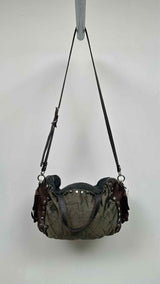 Marni Studded Multi-fabric Shoulder Bag