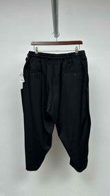 Yohji Yamamoto Pour Homme Side-botton Cropped Easy Pants