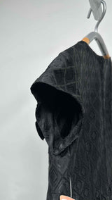 Comme Des Garcons S/S Bow-detailed Geometric Jacquard Maxi Dress