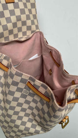 Louis Vuitton Damier Azur Sperone Leather Backpack