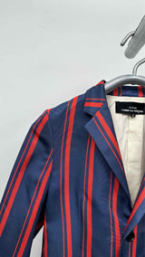 Tricot Comme Des Garcons Stripe Satin Bottom-bow Jacket