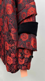 Comme Des Garcons Rose Jacquard Pea Armour Coat