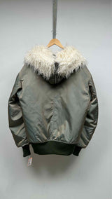 Vaquera Fur Hooded Quilted Lining Oversized MA1 Puffer Jacket