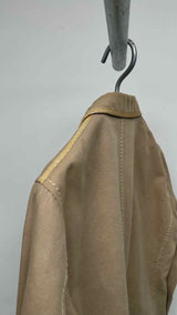 Issey Miyake Leather-trim Suits