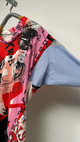 Vivienne Westwood L/S Hybrid Pullover Print Top