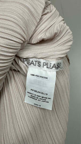Pleats Please L/S V-neck Pleated Long Dress