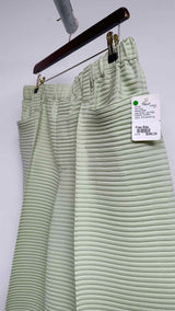 Homme Plisse Center-seam Cropped Pleated Wide Pants