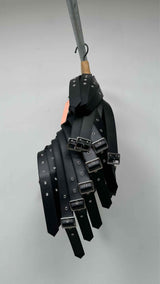 Noir Kei Ninomiya Multi Buckled Synthetic Faux Leather Harness Vest