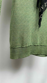 Louis Vuitton Scarf-neck Mesh Sweater