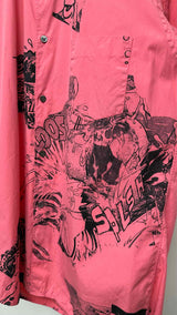 Comme Des Garcons Shirt S/S Graphic Cut-out Shirt