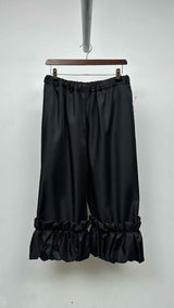 Comme Des Garcons Comme Des Garcons Raffled-bottom Wide Easy Pants