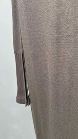 Rick Owens L/S Bottom-slit Shoulder Cut-out Dress