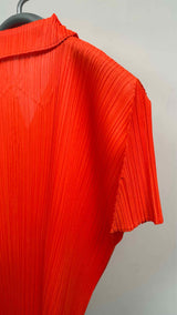 Pleats Please S/S Pleated Polo Shirt