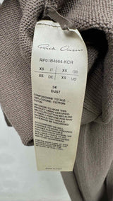 Rick Owens L/S Bottom-slit Shoulder Cut-out Dress