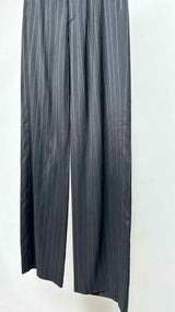 Balenciaga Elastic Logo-waist Docking Stripe Wide Easy Pants