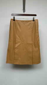 Stella McCartney Front-slit Faux-leather Midi Skirt