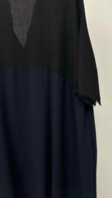 Daniela Gregis S/S Twotone Oversized Wool Dress