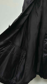 Comme Des Garcons Homme Plus Back-logo Floral Oversized Satin Jacket