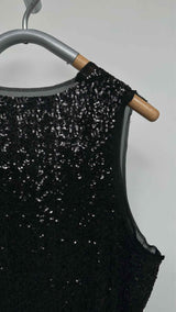 Comme Des Garcons N/S Sequin Tulle Top