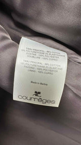 Courreges Zipped Vinyl Maxi Blouson Jacket