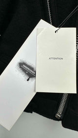 Undercover Cropped Padded Layered-wool Biker Jacket