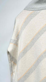 Jil Sander High-neck Stripe Casmere Sweater
