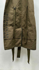 Margiela N/S Logo-print Military Deconstructed Midi Dress
