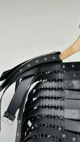 Noir Kei Ninomiya Multi Buckled Synthetic Faux Leather Harness Vest