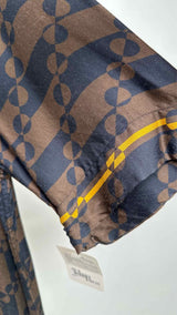 Dries Van Noten S/S Satin Geometric Shirt