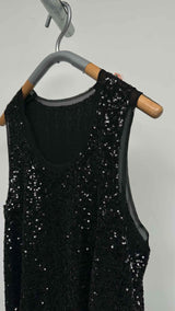 Comme Des Garcons N/S Sequin Tulle Top