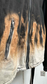 DRKSHDW Padded Gradient Dip-dye Denim Jacket