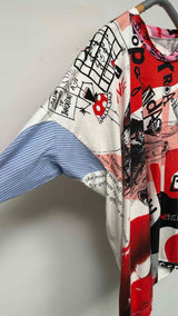 Vivienne Westwood L/S Hybrid Pullover Print Top