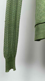 Louis Vuitton Scarf-neck Mesh Sweater