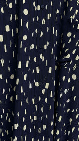 Balenciaga Polka-dot Satin Oversized Shirt