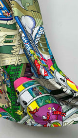 Comme Des Garcons x Makoto Takanashi Manga-print Midi Dress