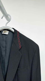 Comme Des Garcons Homme Plus Collar-embroidered Blazer Jacket