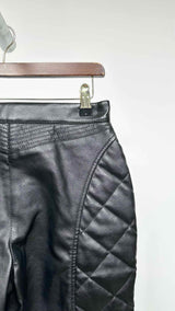 Moschino Couture Quilted Padded Faux-Leather Biker Pants