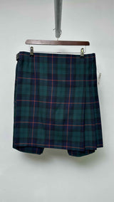 Comme Des Garcons Homme Plus Back-pleated Wrap Plaid Skirts Shorts