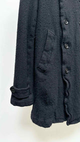 Comme Des Garcons Homme Deux Boiled-wool Double-breasted Car Coat