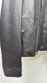 Giorgio Armani Collarless Mesh Leather Jacket