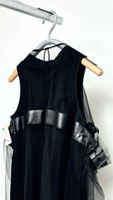 Noir Kei Ninomiya Tule Layered-detailed Tank Top