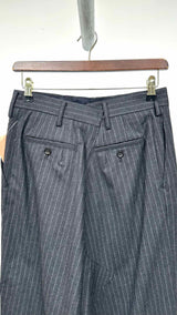 Junya Watanabe High-waisted Drop-crotch Stripe Wide Pants