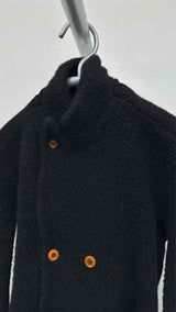 Comme Des Garcons Double-breatsed Boa Knit Jacket